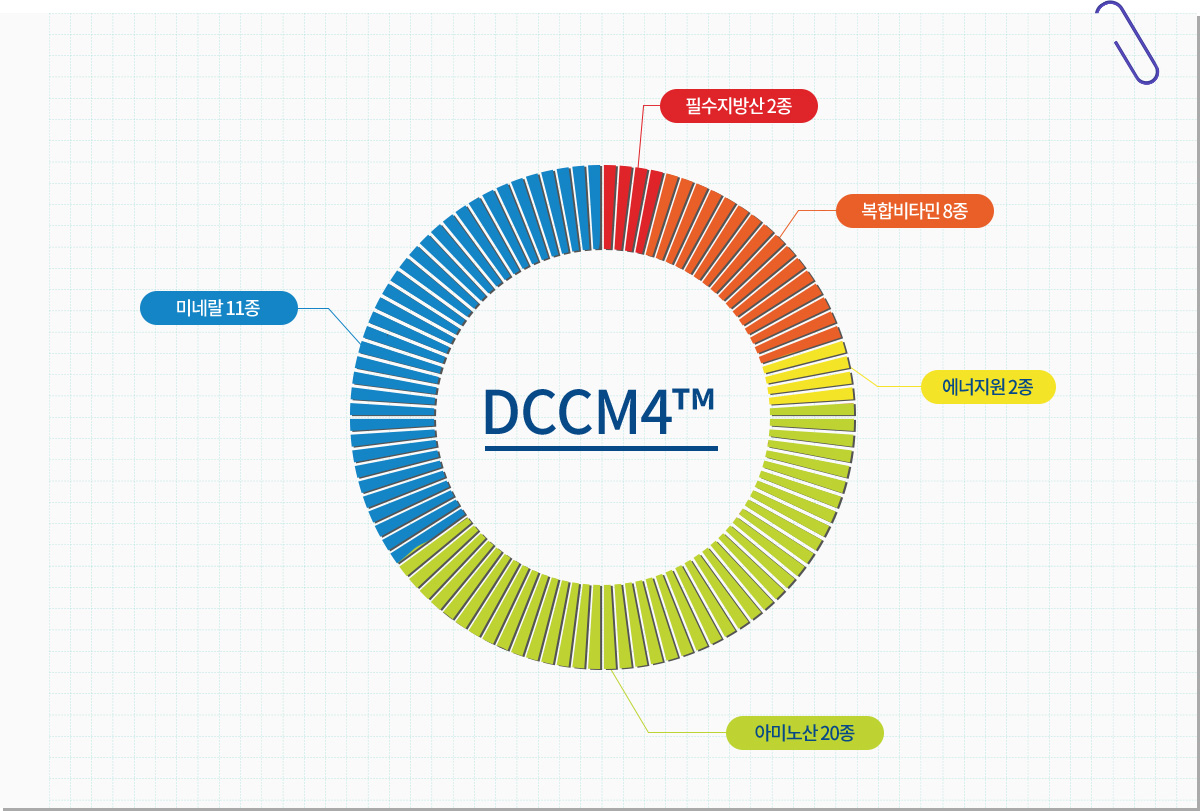 DCCM4™의 구성성분 차트 이미지